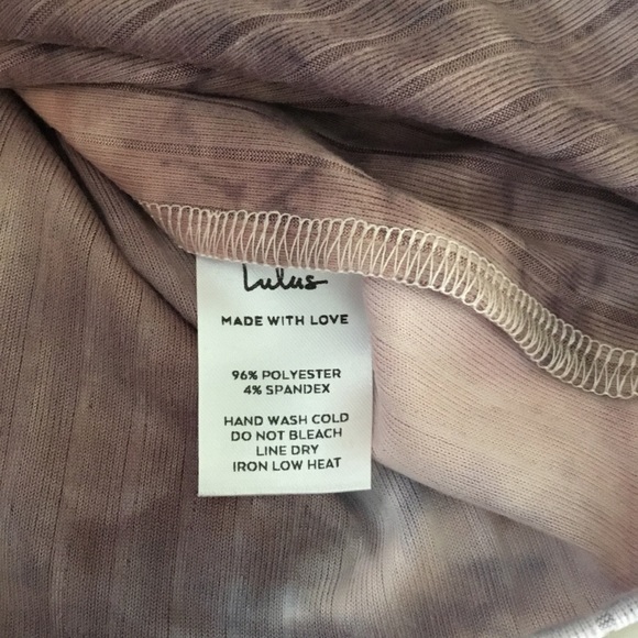 Lulus Tell My Mood Purple Tie Dye One Shoulder Cropped Tank Top Size S - Picture 5 of 6